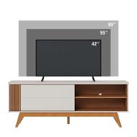 Rack Bancada Otawa Off White Matte-freijó Para Tv Até 65? - Colibri Off White Matte-freijó - 5