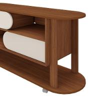 Rack Para Tv Até 65 Polegadas 150cm Com Rodízios 2 Portas Multimóveis Cr45326 Cedro/off White Cedro/off White - 7