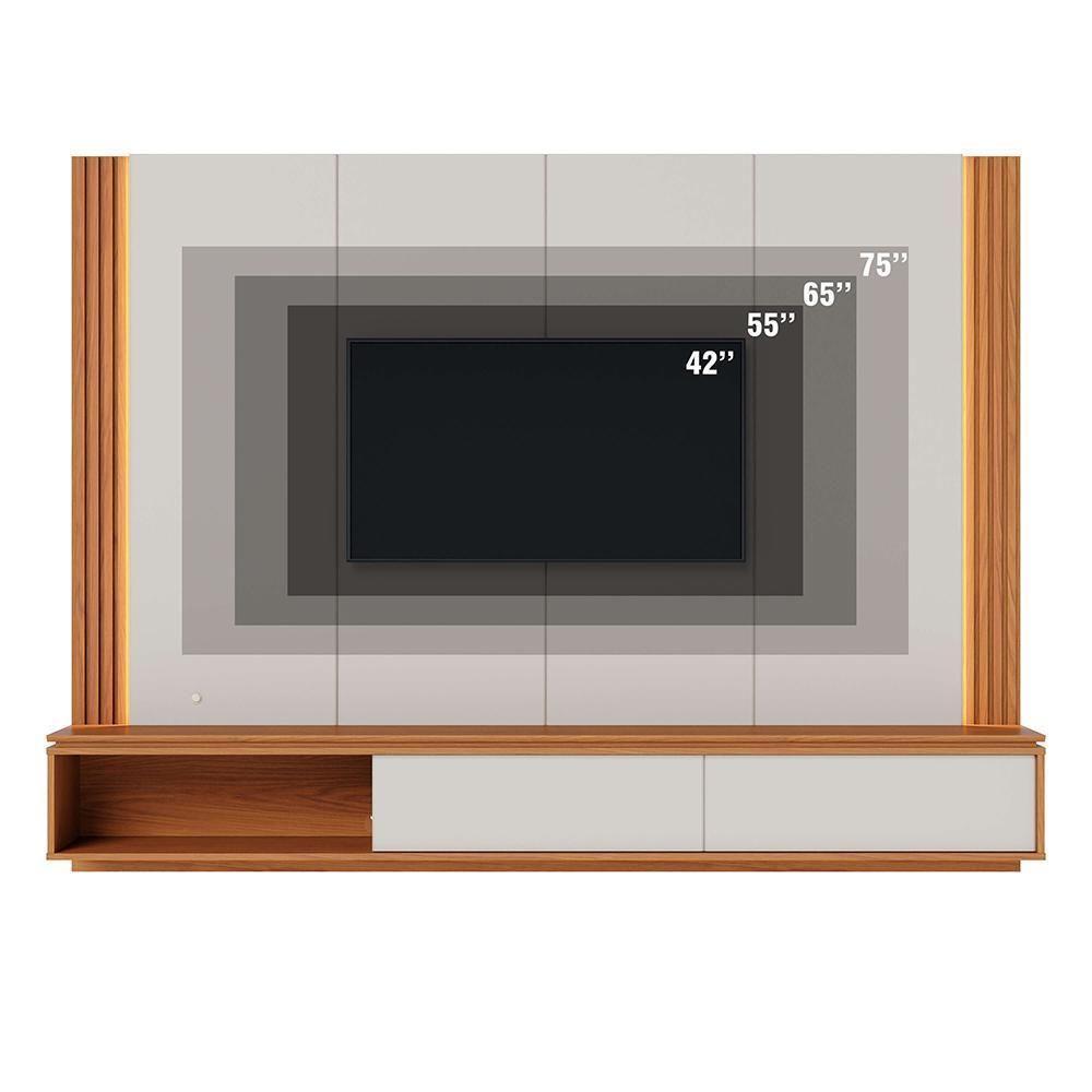 Home Suspenso Loa Off White Matte-freijó Para Tv Até 75? - Colibri Off White Matte-freijó - 5