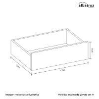 Cômoda Xangai 2 Portas E 6 Gavetas Cinamomo-off White - Móveis Albatroz Cinamomo-off White - 2