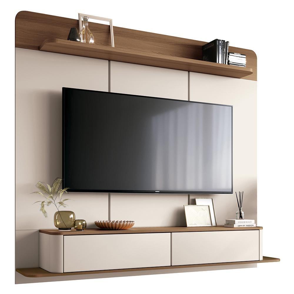 Home Suspenso Galax Off White-castanho Para Tv Até 70? - Hb Móveis Off White-castanho - 1