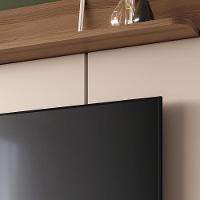 Home Suspenso Galax Off White-castanho Para Tv Até 70? - Hb Móveis Off White-castanho