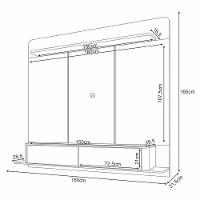 Home Suspenso Galax Off White-castanho Para Tv Até 70? - Hb Móveis Off White-castanho - 7