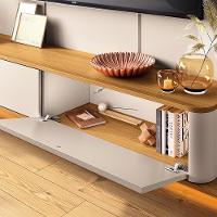 Home Suspenso Galax Off White-cinamomo Para Tv Até 70? - Hb Móveis Off White-cinamomo - 5