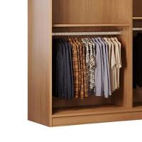 Guarda Roupa Closet Light Com 3 Prateleiras Moderna Imbuia - 7