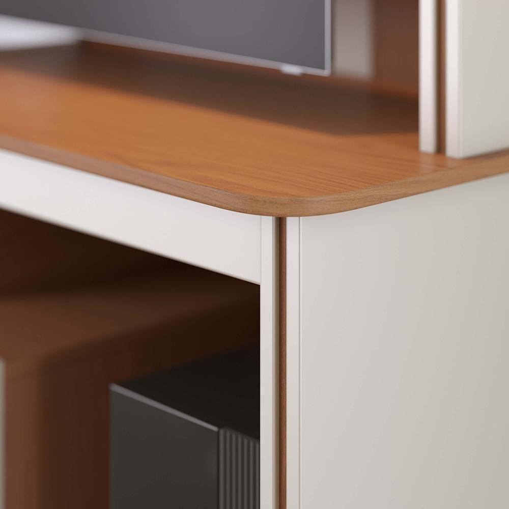 Estante Home Theater Belaya Freijó-off White Matte Para Tv Até 65? - Colibri Freijó-off White Matte - 5