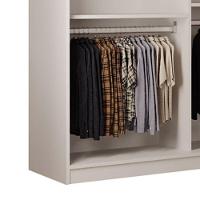 Guarda Roupa Closet Light Com 3 Prateleiras Moderna Branco - 7