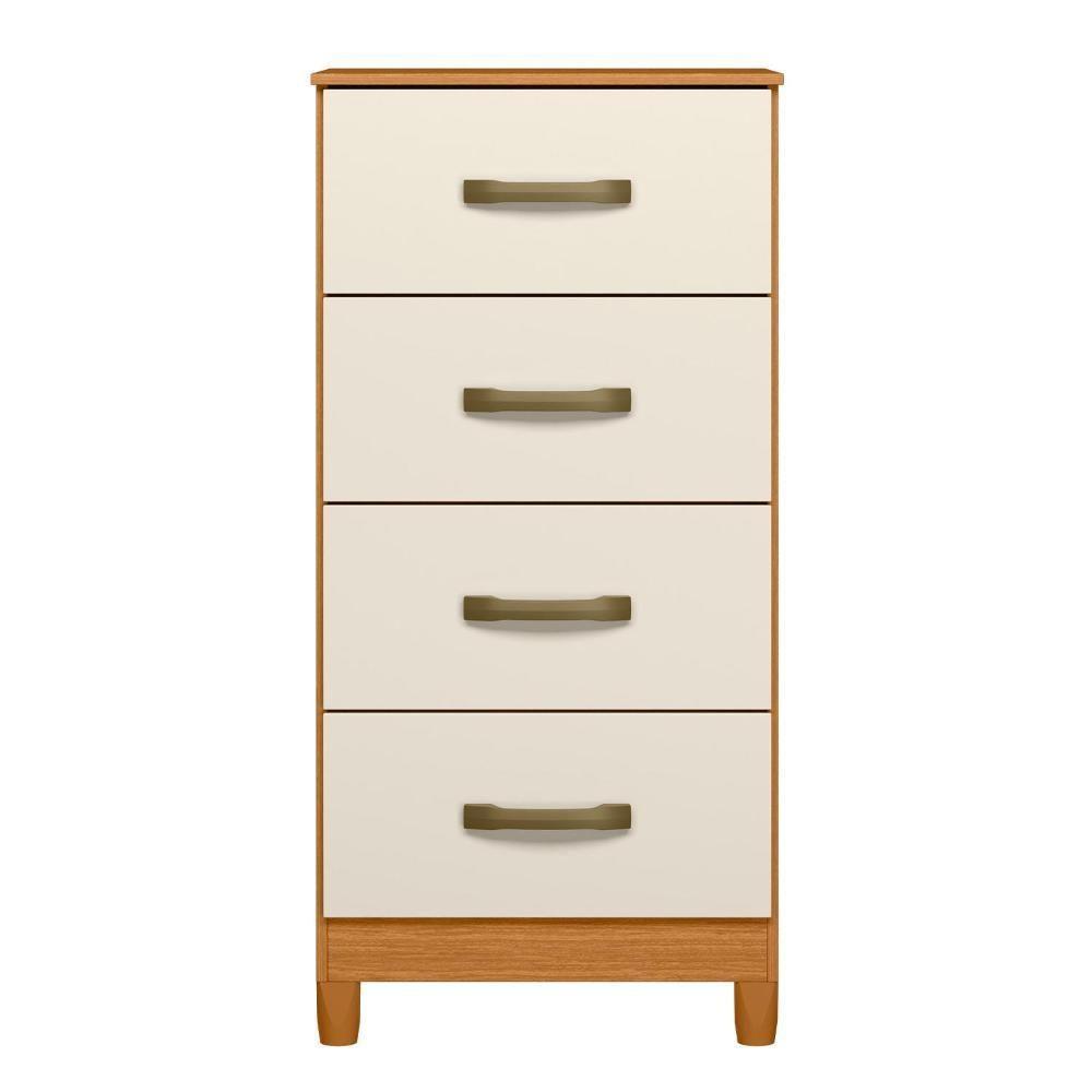 Cômoda Mobi 4 Gavetas Cinamomo-off White - Móveis Albatroz Cinamomo-off White - 3