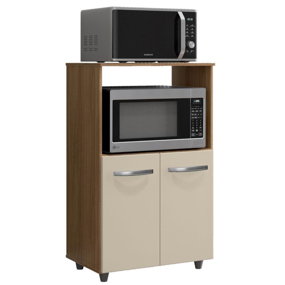 Balcão Multiuso Para Cozinha Tais 2 Portas Savana Off White Moblis - 1