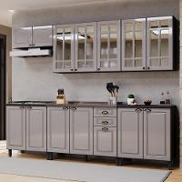 Cozinha Modulada Firenze 6 Peças Com Balcões 80cm Chumbo-titânio - Indékes Chumbo-titânio - 2