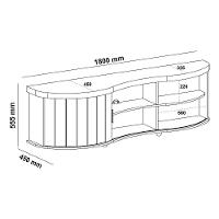 Rack Para Tv Até 75 Polegadas 180cm Com 1 Porta Flex Multimóveis Cr45324 Cinamomo/off White Cinamomo/off White