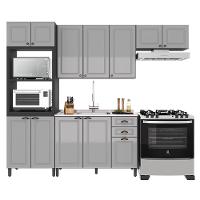 Cozinha Modulada Firenze 4 Peças Com Torre Quente 2 Fornos Chumbo-titânio - Indékes Chumbo-titânio - 1