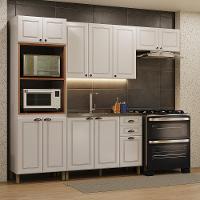 Cozinha Modulada Firenze 4 Peças Com Torre Quente 2 Fornos Branco - Indékes Branco - 2