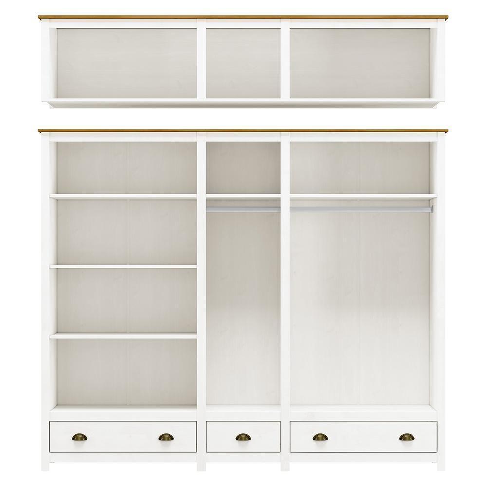 Guarda Roupa Casal Topázio 10 Portas E 3 Gavetas Branco-freijó Com Espelho - Finestra Móveis Branco-freijó - 3