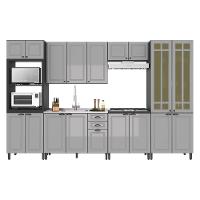 Cozinha Modulada Firenze 6 Peças Com Torre Quente 2 Fornos Chumbo-titânio - Indékes Chumbo-titânio - 1