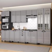 Cozinha Modulada Firenze 6 Peças Com Torre Quente 2 Fornos Chumbo-titânio - Indékes Chumbo-titânio - 2