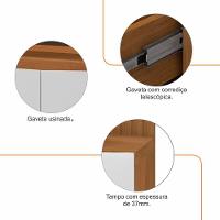 Rack Bancada Eros 180cm Cedro-branco Para Tv Até 60? - Casa D Cedro-branco