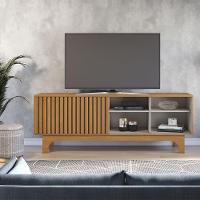 Rack Para Tv Até 70 Polegadas Sereno Ripado Jcm Cinamomo Off White - 2