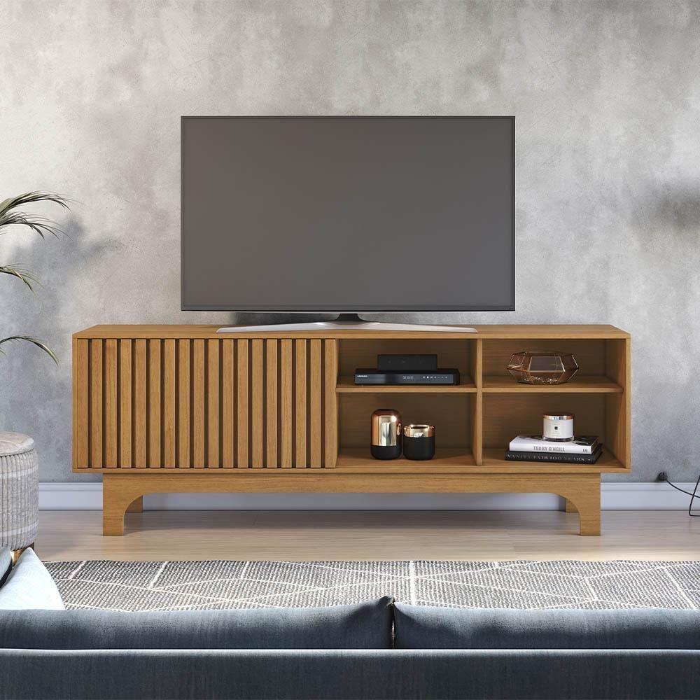 Rack Para Tv Até 70 Polegadas Sereno Ripado Jcm Cinamomo - 2