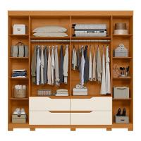 Guarda Roupa Casal Doble 4 Portas E 4 Gavetas Cinamomo-off White - Móveis Albatroz Cinamomo-off White - 3