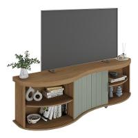 Rack Para Tv Até 75 Polegadas 180cm Com 1 Porta Flex Multimóveis Cr45324 Carvalho/off White Carvalho/off White - 2