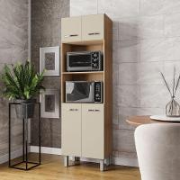 Paneleiro Duplo Mara 4 Portas Savana Off White Moblis - 5