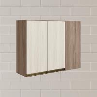 Armario Canto Reto 2p Mdf 89cm Kali 12213 Carvalho Toq Bianco Toq Nicioli Carvalho Toq Bianco Toq - 6