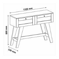 Aparador Buffet 110cm 2 Gavetas Retrô Multimóveis Cr50125 Cinamomo-off White