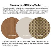 Aparador Buffet 110cm 2 Gavetas Retrô Multimóveis Cr50125 Cinamomo-off White - 7