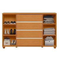 Cômoda Evidenza 2 Portas E 4 Gavetas Flex Cinamomo-off White - Móveis Albatroz Cinamomo-off White - 3