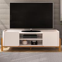 Rack Bancada Tv 65 Pol 180 Cm Cher Off White Cedro Dj Moveis Off White Cedro - 2