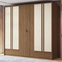 Guarda Roupa Democrata Ripado 6 Portas Jatobá-areia - Santos Andirá Jatobá-areia - 2