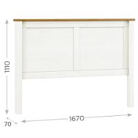 Cabeceira Casal Topázio 160cm Branco-freijó - Finestra Móveis Branco-freijó - 4