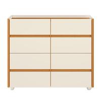 Cômoda Aparador Infinite 8 Gavetas Off White-cinamomo - Móveis Albatroz Off White-cinamomo