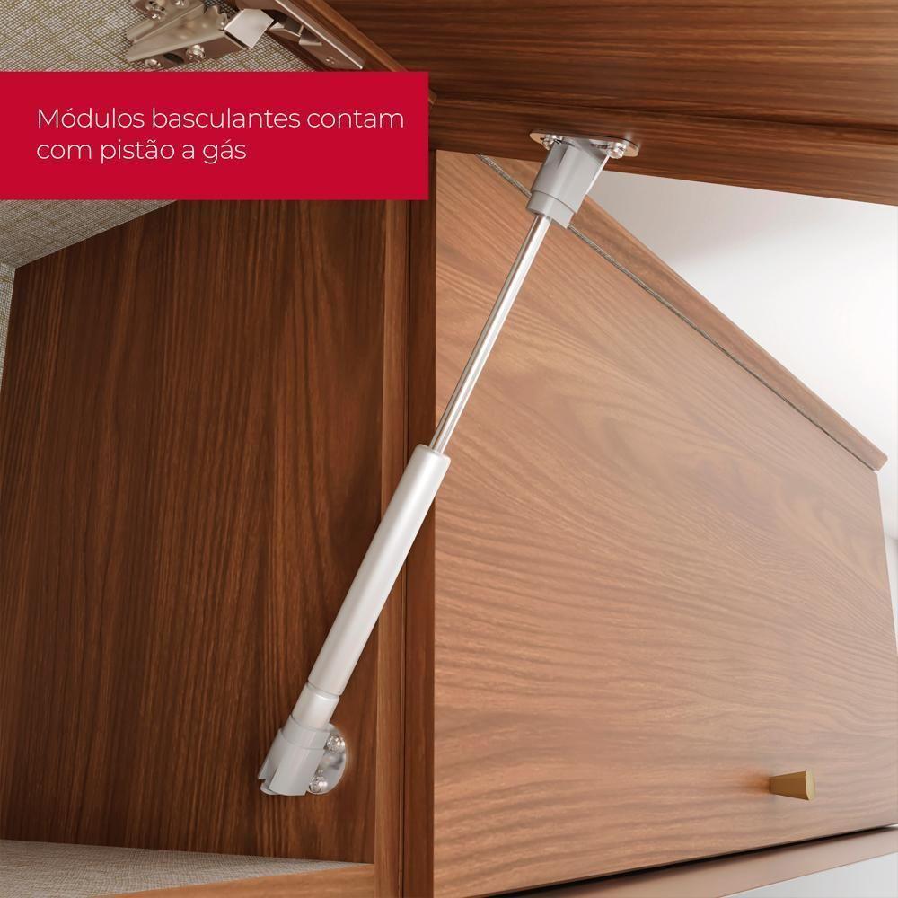 Armario Aereo 2 Portas 120 Cm Mdp Requinte C631 Nature Henn Nature - 5