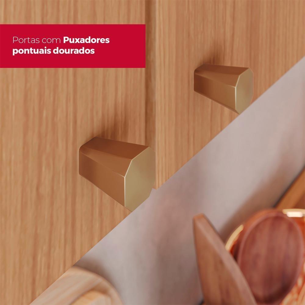 Armario Aereo 2 Portas 120 Cm Mdp Requinte C631 Nature Henn Nature - 8