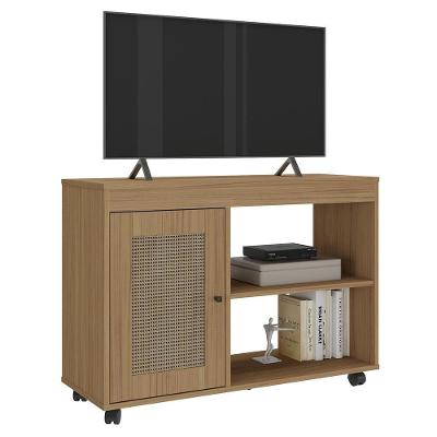 Rack Para Tv 42 Pol 1p 91 Cm Com Rodízios Carvalho Arly Carvalho