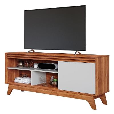 Rack Bancada Grécia 180cm Cinamomo-off White Para Tv Até 55? - Permóbili Cinamomo-off White