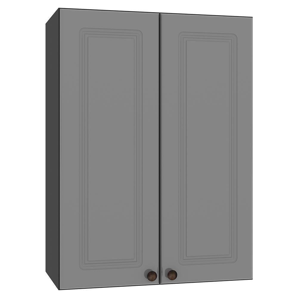 Armário Aéreo Firenze 60cm 2 Portas Chumbo-titânio - Indékes Chumbo-titânio - 1