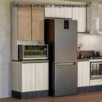 Paneleiro Duplo 4p Vidro 70cm Mdf Kali 18340 Bianco Toq Bianco Toq Nicioli Bianco Toq Bianco Toq - 8