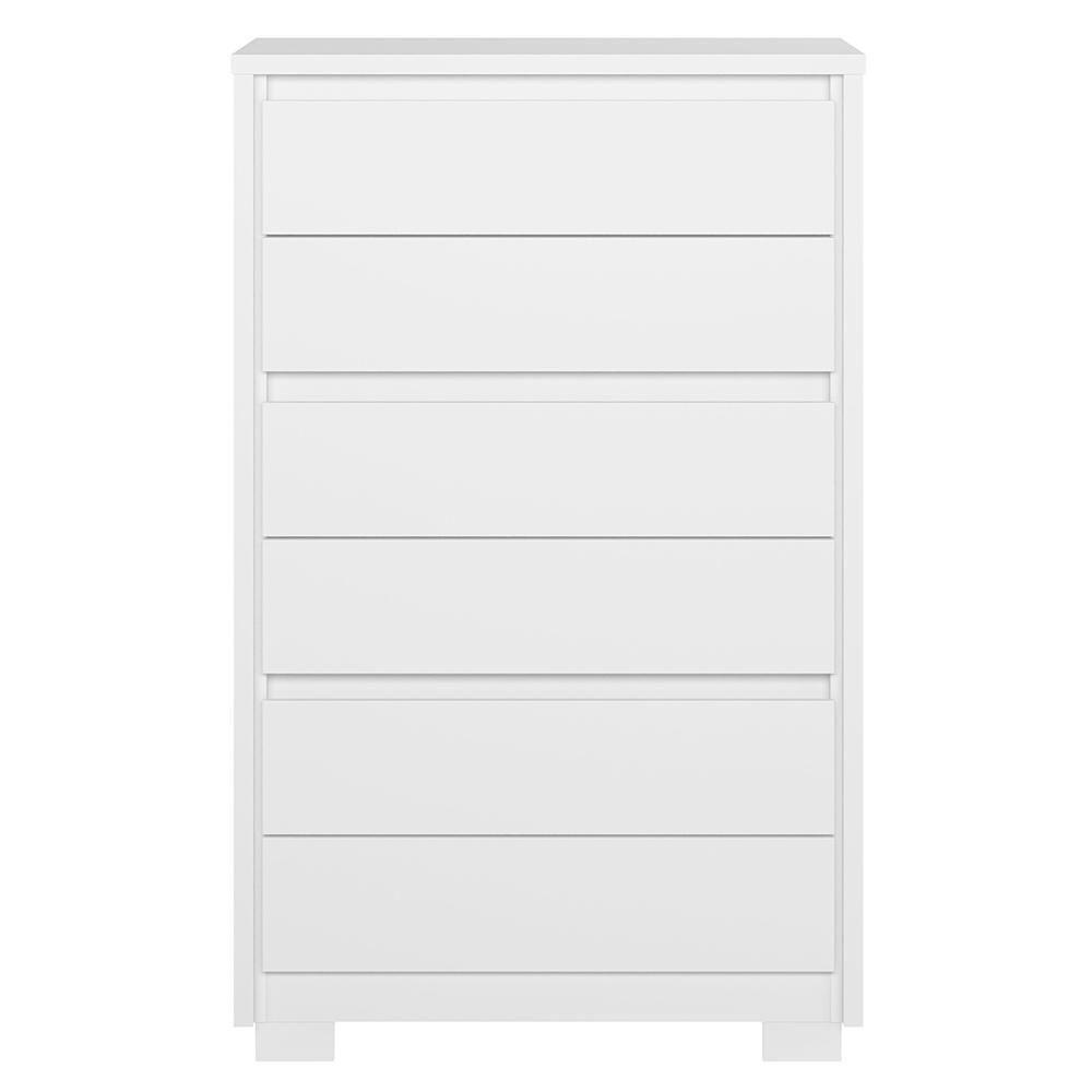 Cômoda Unno 6 Gavetas Branco - Móveis Albatroz Branco - 3