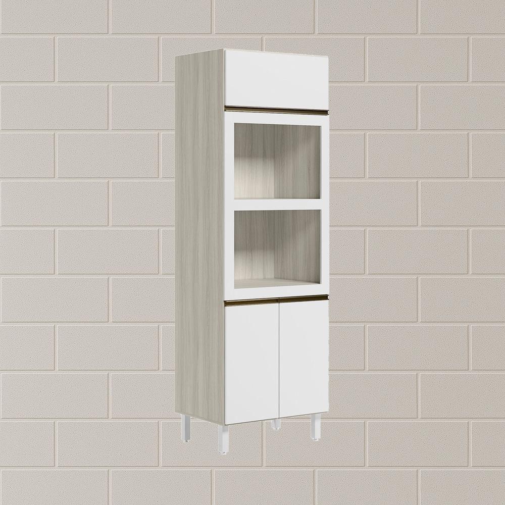 Torre Quente 3p 221x72cm Mdf Kali 16866 Bianco Toq Branco Uv Nicioli Bianco Toq Branco Uv - 9