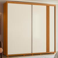 Guarda Roupa Casal Acácia 2 Portas Deslizantes Flex Off White-cinamomo - Móveis Albatroz Off White-cinamomo - 2