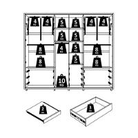 Guarda Roupa Casal Volpi Ripado 6 Portas Cinamomo Com 4 Espelhos - Madetec Cinamomo - 5