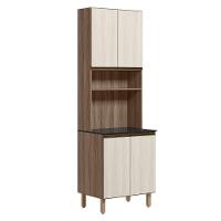 Paneleiro Duplo 4 Portas 70cm Mdf Kali 12230 Carvalho Toq Bianco Carvalho Toq Bianco Toq - 1