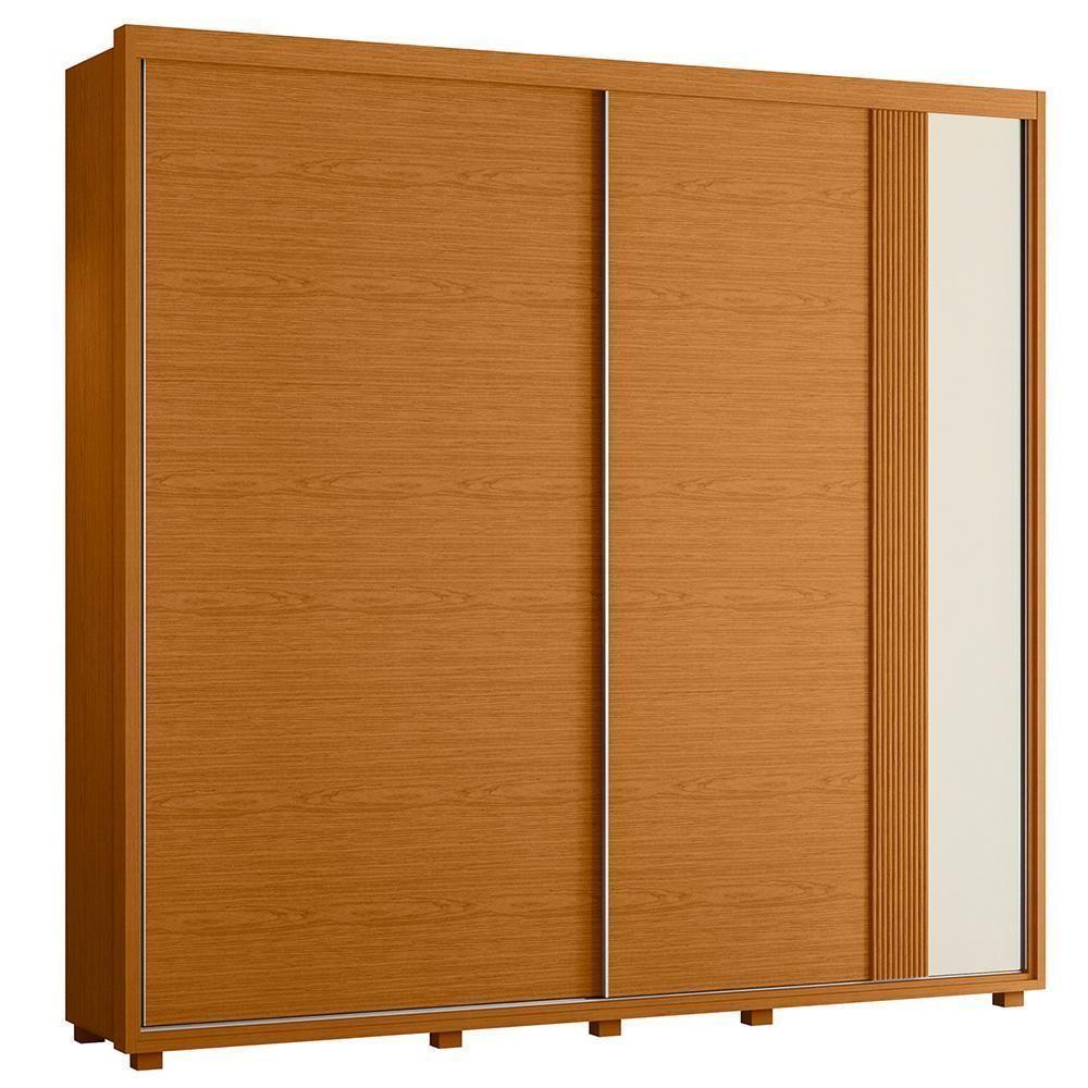 Guarda Roupa Casal Acácia 2 Portas Deslizantes Flex Cinamomo-off White - Móveis Albatroz Cinamomo-off White - 1