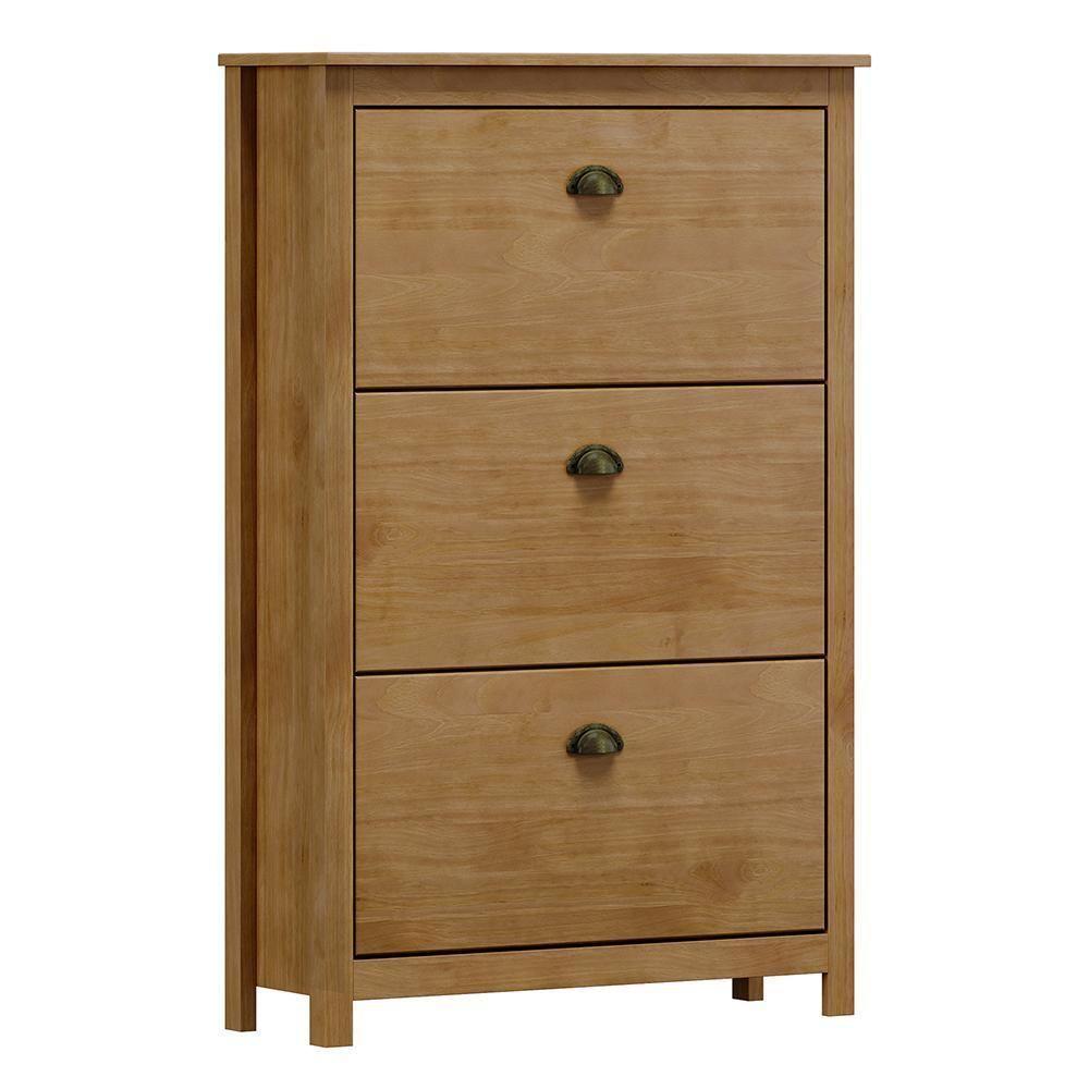 Sapateira Topázio 3 Gavetas Freijó - Finestra Móveis Freijó - 1