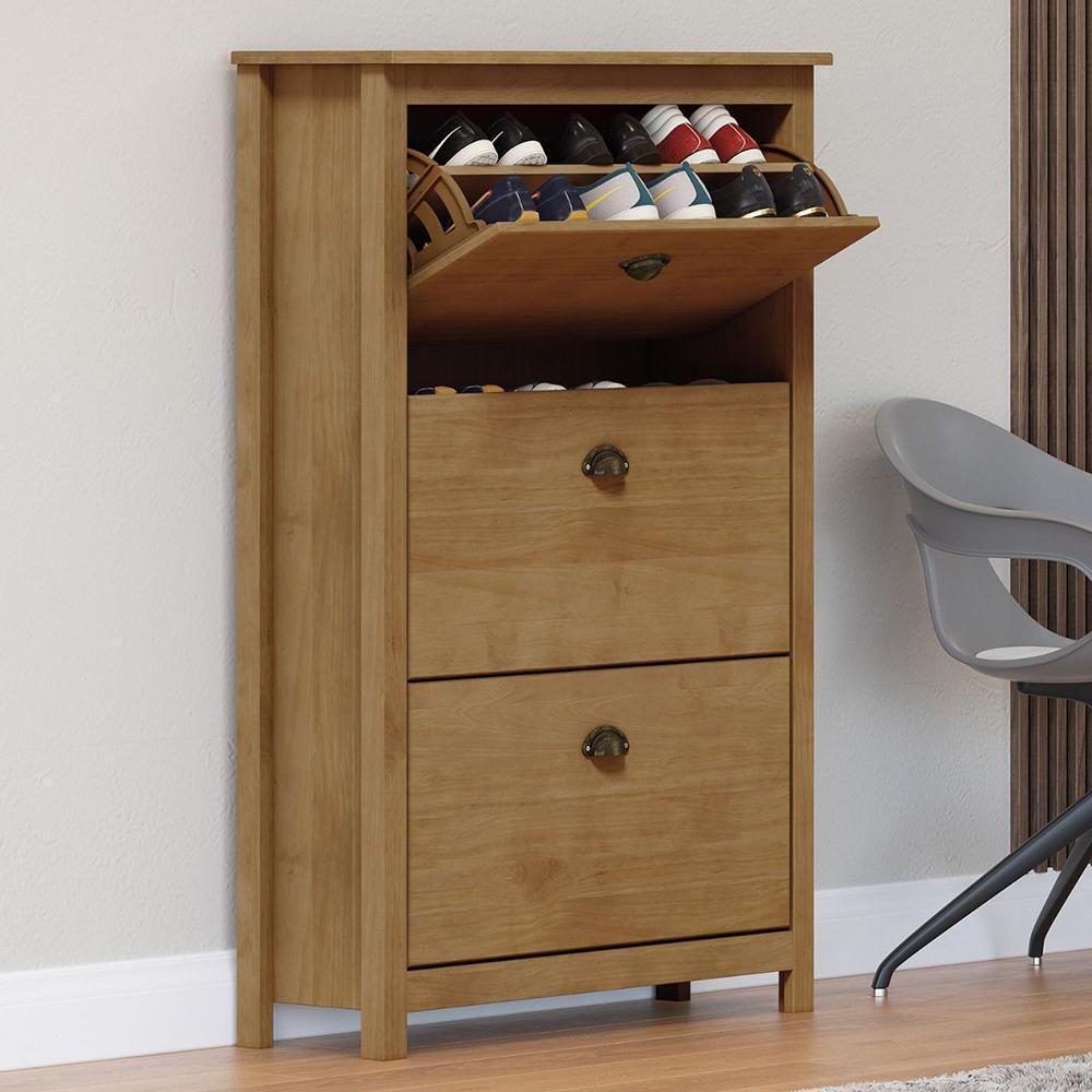 Sapateira Topázio 3 Gavetas Freijó - Finestra Móveis Freijó - 2