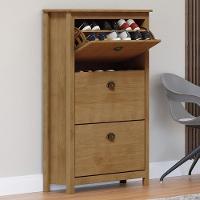 Sapateira Topázio 3 Gavetas Freijó - Finestra Móveis Freijó - 2