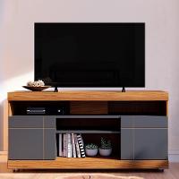 Rack Bancada Yara Noce Milano-preto Fosco Para Tv Até 47? - Colibri Noce Milano-preto Fosco - 2